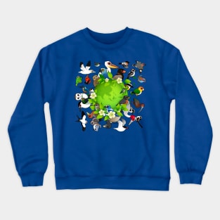 Birdorable Earth Day Birds Crewneck Sweatshirt